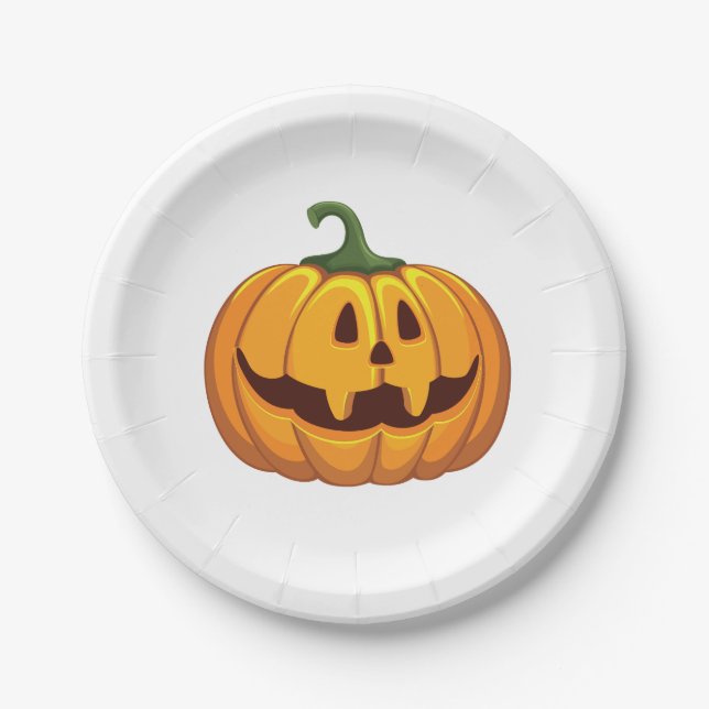 Happy Halloween Pumpkin Party Paper Teller (Vorderseite)