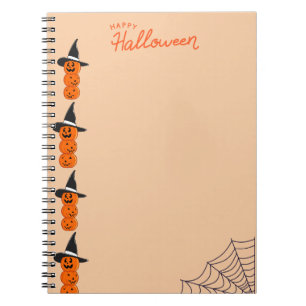 Happy halloween pumpkin post es notiert notizblock