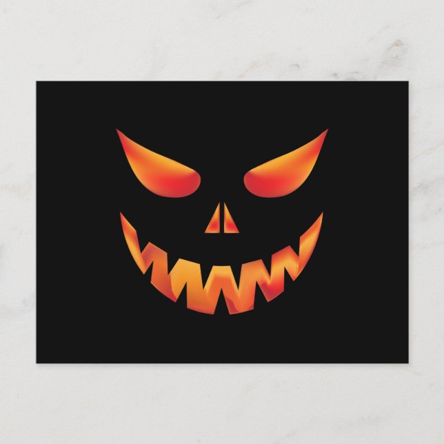 Happy Halloween Pumpkin Postkarte (Vorderseite)