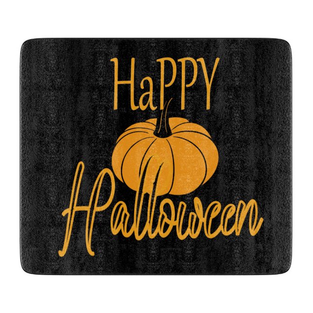 Happy Halloween Pumpkin Schneidebrett (Vorderseite)