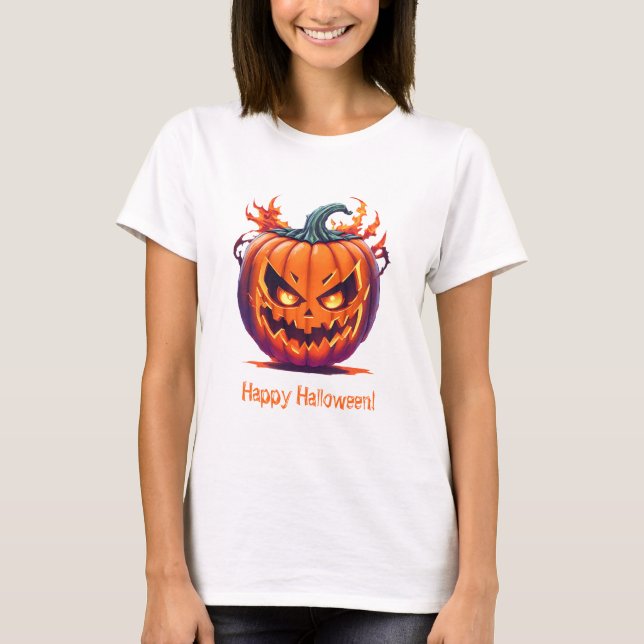 Happy Halloween Pumpkin T-Shirt (Vorderseite)