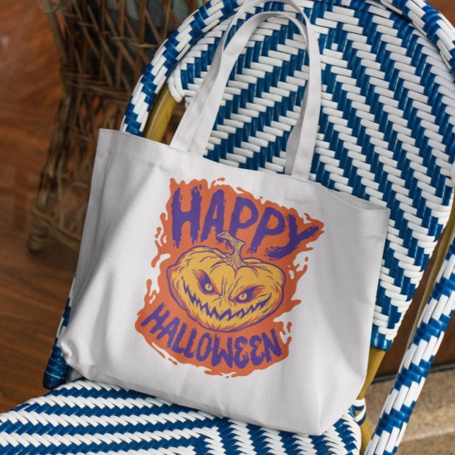 Happy Halloween Pumpkin Tragetasche (Von Creator hochgeladen)