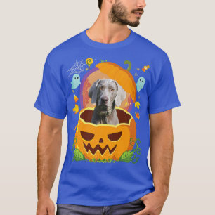 Happy Halloween Pumpkin Weimaraner Hund Hexe Niedl T-Shirt