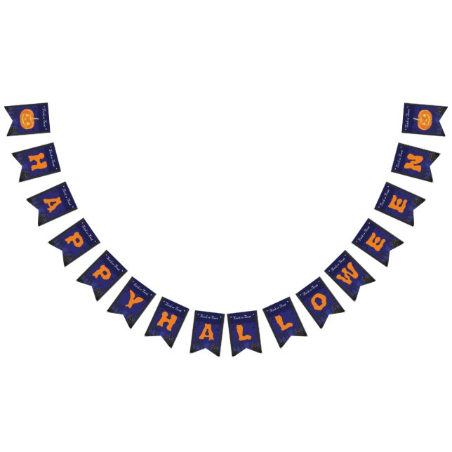 Happy Halloween Pumpkin Wimpelkette (Alle)