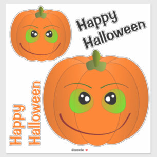 Happy Halloween Pumpkins Aufkleber