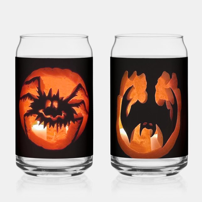 Happy Halloween Pumpkins Dosenglas (Rückseite)