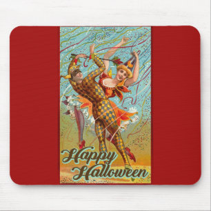 Happy Halloween Retro Poster Mousepad