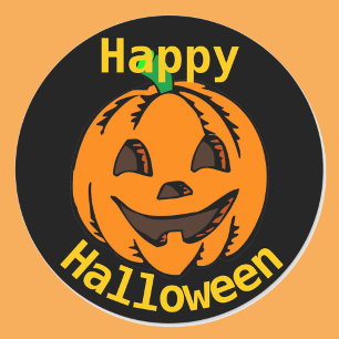 Happy Halloween riant Citrouille 20 Stickers