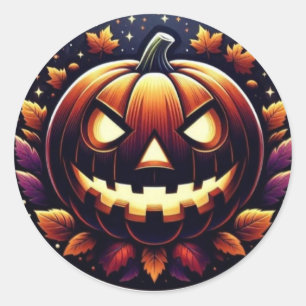 Happy Halloween Runder Aufkleber