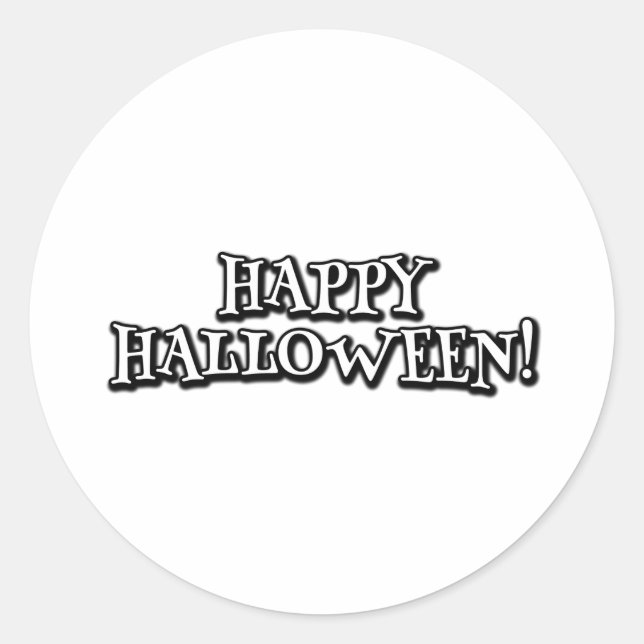 Happy Halloween Runder Aufkleber (Vorderseite)