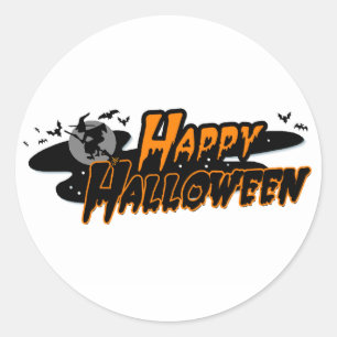 Happy Halloween Runder Aufkleber