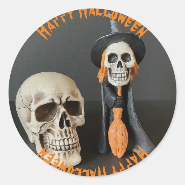 Happy Halloween Runder Aufkleber (Vorderseite)