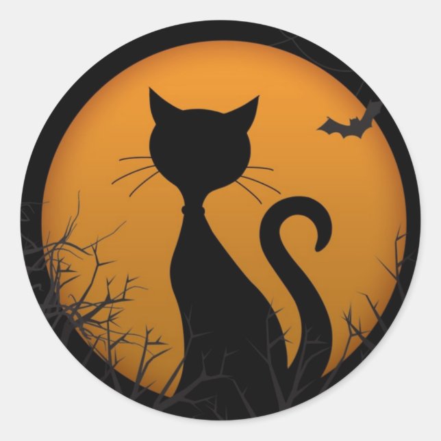 Happy Halloween Runder Aufkleber (Vorderseite)