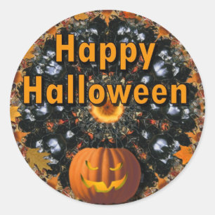 Happy Halloween Runder Aufkleber