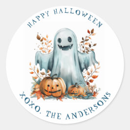 Happy Halloween Runder Aufkleber