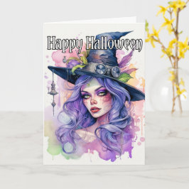 Happy Halloween | Salem Hexe Karte