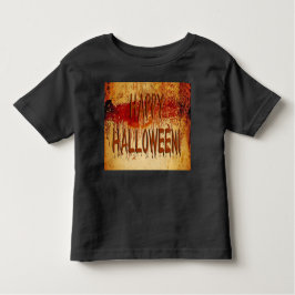 Happy Halloween sang tendu Mur Toddler T-shirt