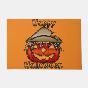 Happy Halloween Scarecrow Jack Fußmatte