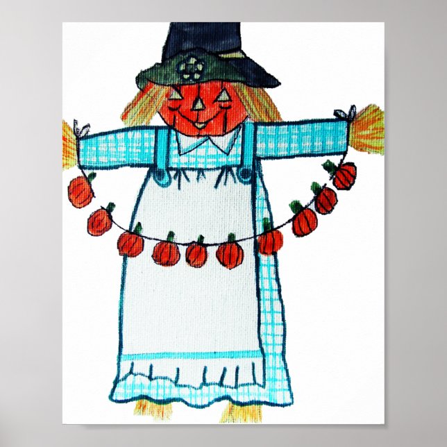 HAPPY HALLOWEEN SCARECROW POSTER (Vorne)