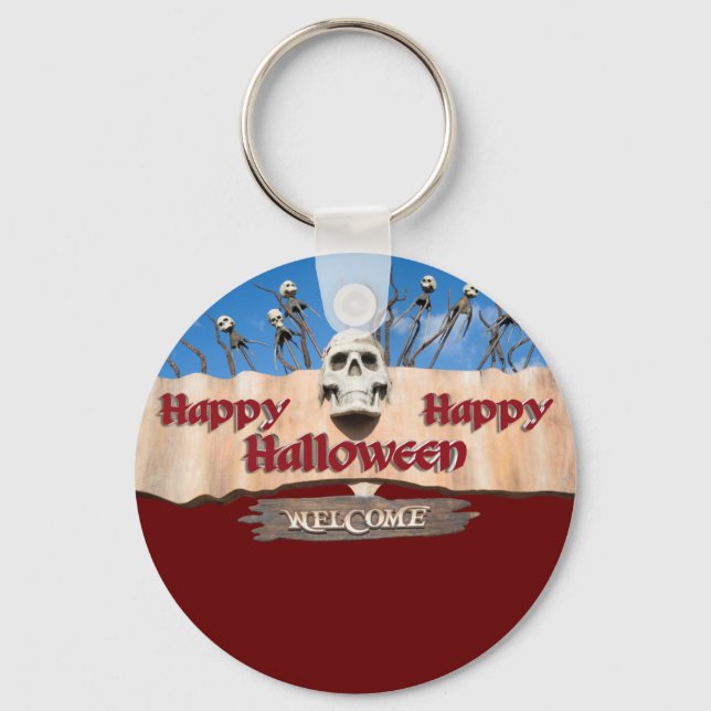 Happy Halloween Schlüsselanhänger (Vorderseite)