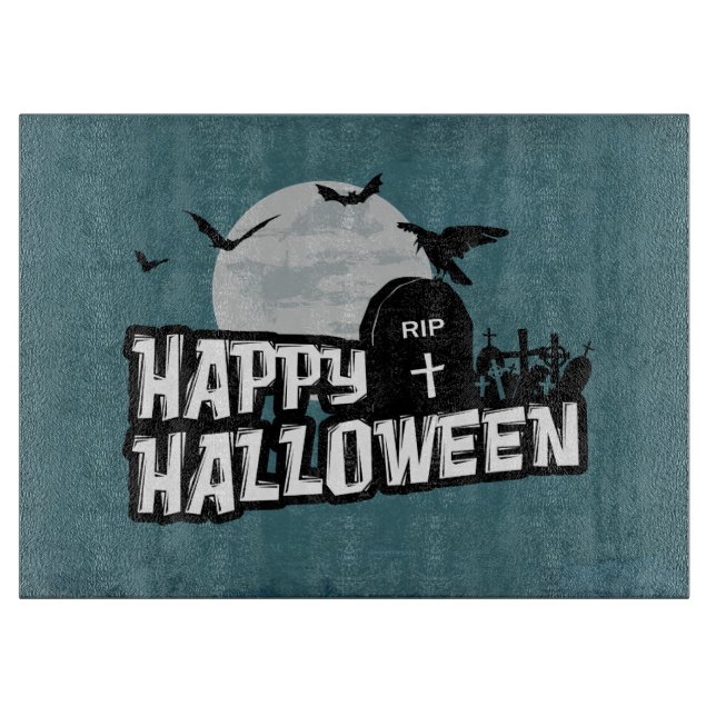 Happy Halloween Schneidebrett (Vorderseite)