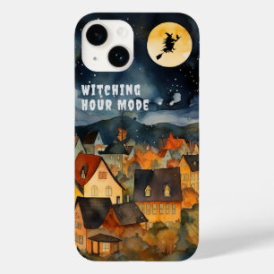 Happy halloween Schwarz-weiße Hexe Case-Mate iPhone 14 Hülle