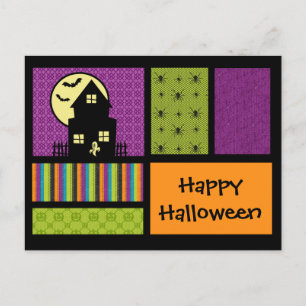 Happy Halloween Scrapbook Style Postkarte