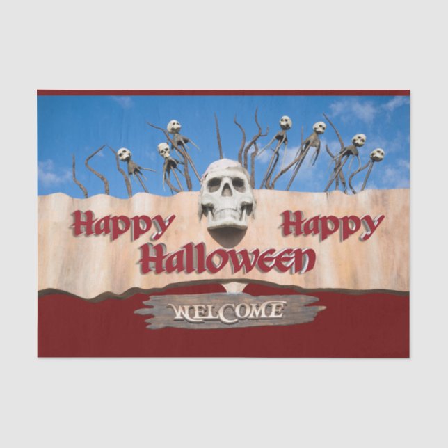 Happy Halloween Seidenpapier (Vorderseite)