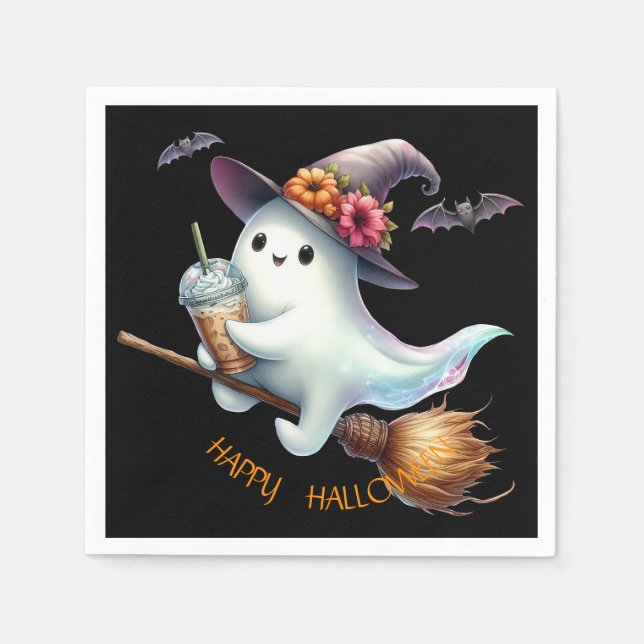 Happy Halloween Serviette (Vorderseite)