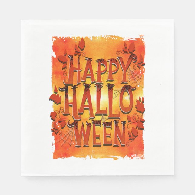 Happy Halloween Serviette (Vorderseite)