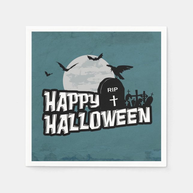 Happy Halloween Serviette (Vorderseite)