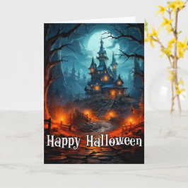 Happy Halloween | Sinister Old Spuk Mansion Karte