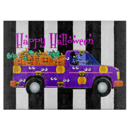 Happy Halloween Skeleton Driver Schneidebrett