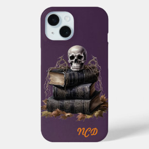 Happy Halloween Skull and Books Custom Case-Mate iPhone Hülle