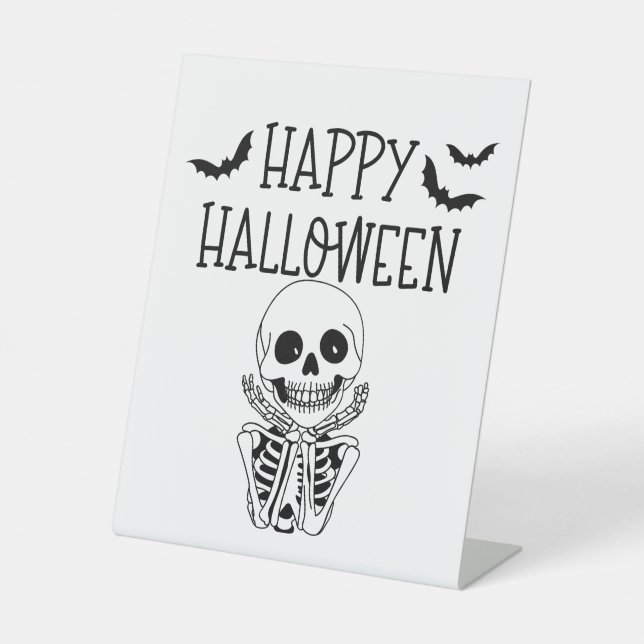 Happy Halloween Sockelschild (Vorderseite)
