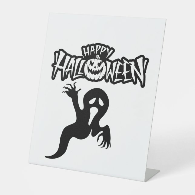 Happy Halloween Sockelschild (Vorderseite)