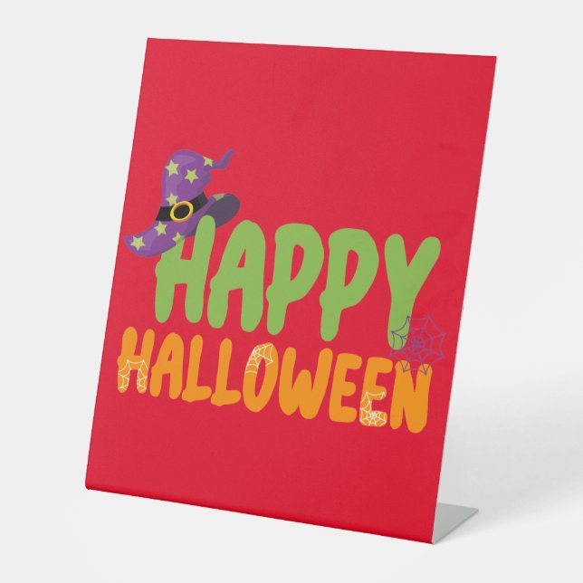 Happy Halloween Sockelschild (Vorderseite)