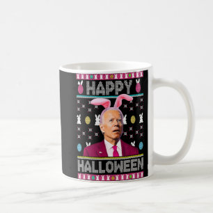 Happy Halloween Spaß Bunny Joe Biden Confused East Kaffeetasse
