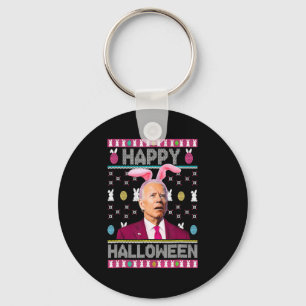 Happy Halloween Spaß Bunny Joe Biden Confused East Schlüsselanhänger