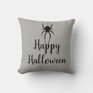 Happy Halloween Spider Throw Kissen