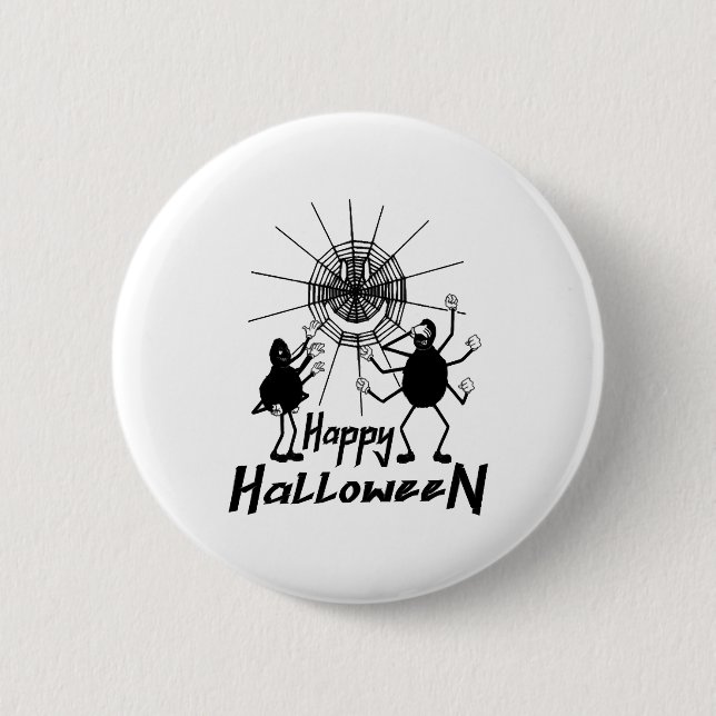 Happy Halloween, Spiders Halloween Button (Vorderseite)