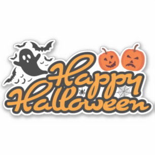 Happy Halloween Spooky Aufkleber