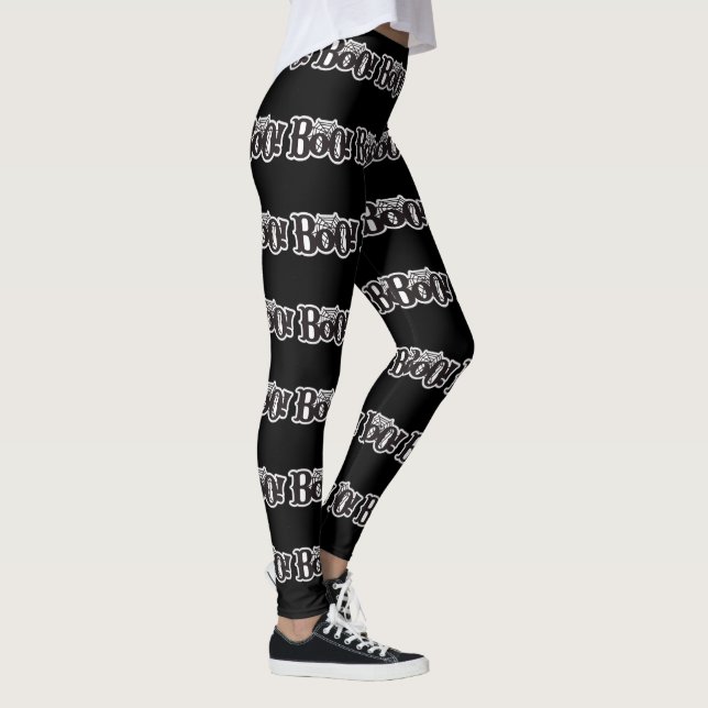 Happy Halloween Spooky Black Leggings (Rechts)