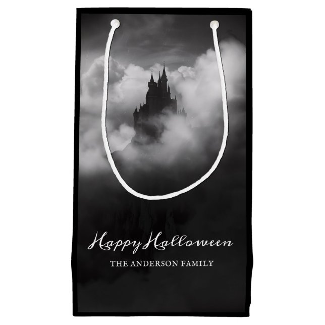 Happy Halloween Spooky Castle Party Kleine Geschenktüte (Vorderseite)