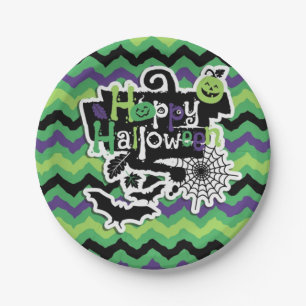 Happy Halloween Spooky Fun Pappteller