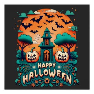 Happy Halloween Spooky Halloween Poster