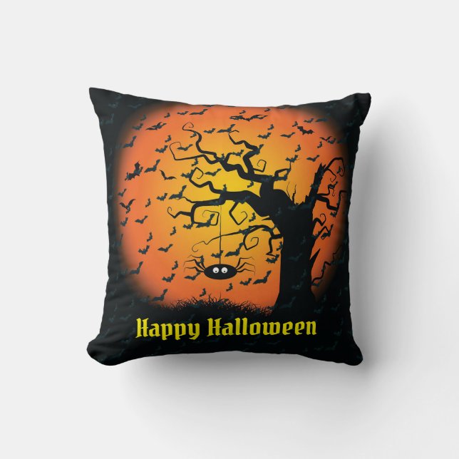 Happy Halloween Spooky Kissen (Vorderseite)