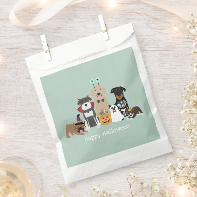Happy Halloween Spooky Pet Kostüme Geschenktütchen (Ausgeschnitten)