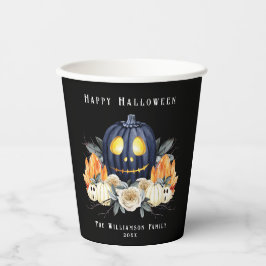 Happy Halloween Spooky Samhain Pumpkins Crystals Pappbecher