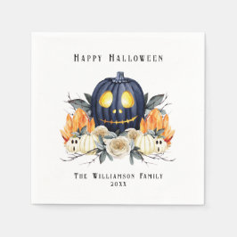 Happy Halloween Spooky Samhain Pumpkins Crystals Serviette
